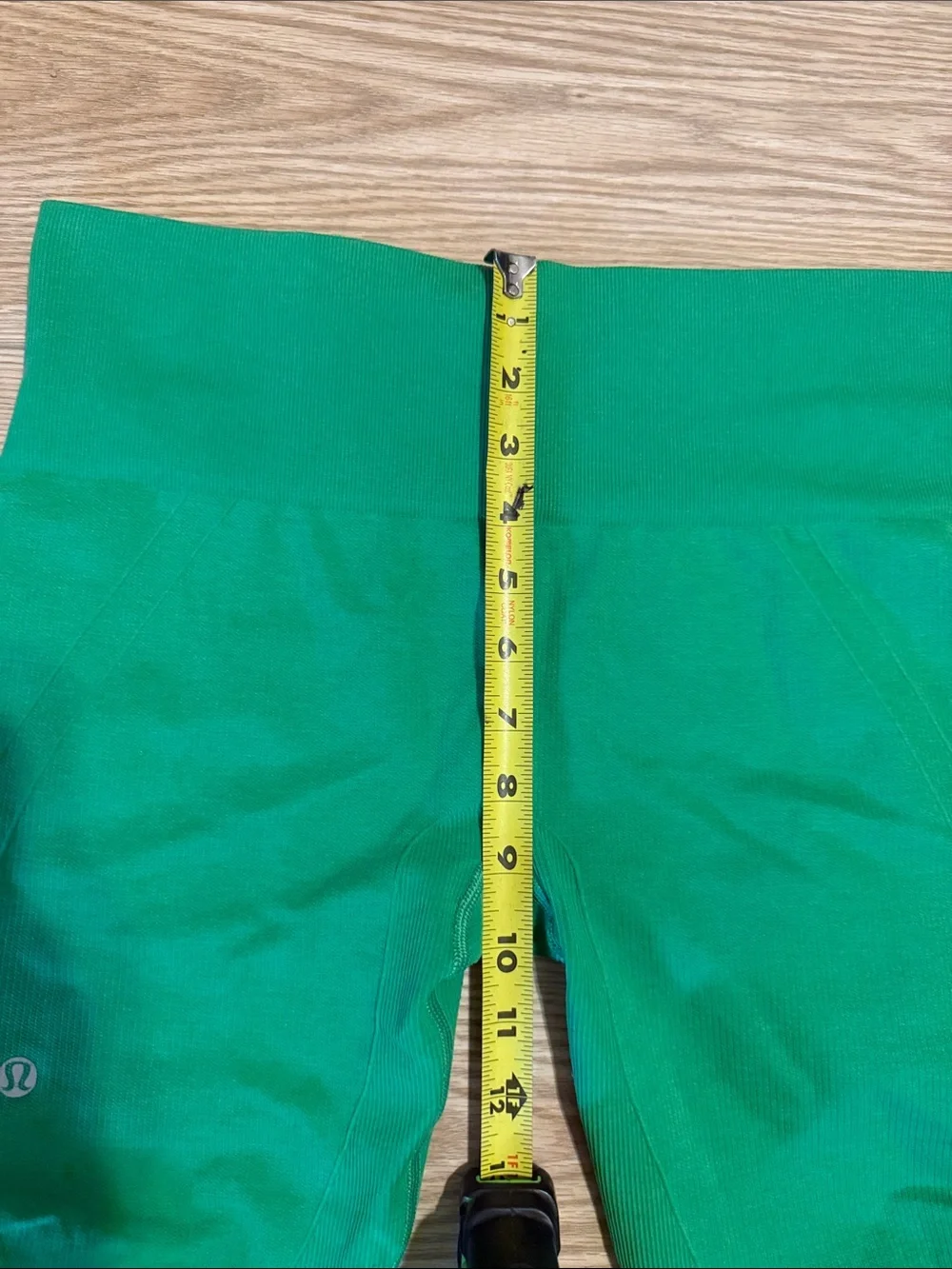 lululemon athletica Women’s In The Flow Green Ruched Crop Leggings